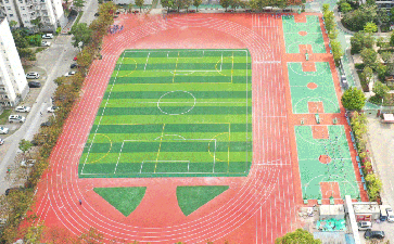 全塑型自結(jié)紋塑膠跑道