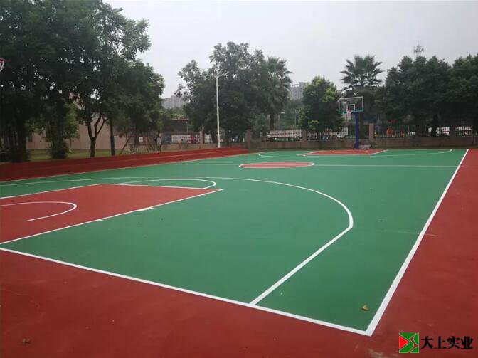 丙烯酸籃球場建設完工