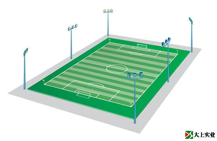 足球場(chǎng)燈光布燈方案二