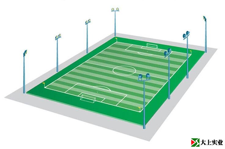 足球場(chǎng)燈光布燈方案三