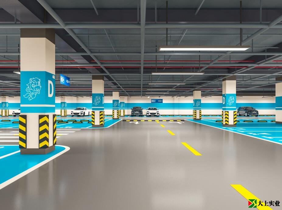 停車(chē)場(chǎng)地坪效果圖