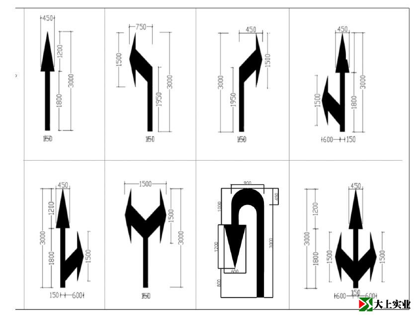 停車(chē)場(chǎng)導(dǎo)向箭頭