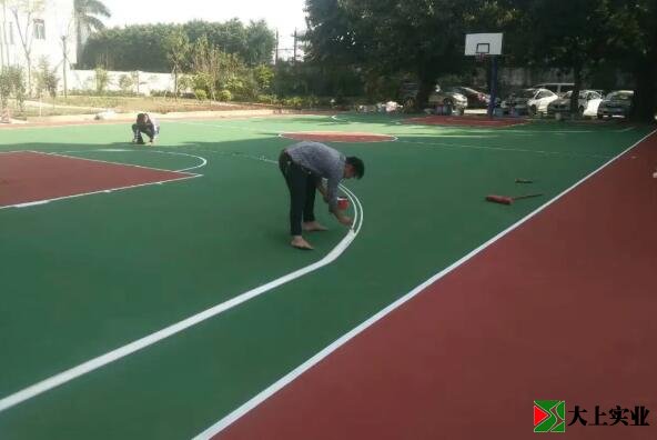 籃球場(chǎng)手工畫線