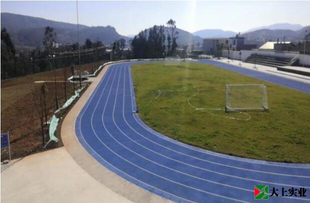 塑膠運(yùn)動(dòng)場(chǎng)建成后照片