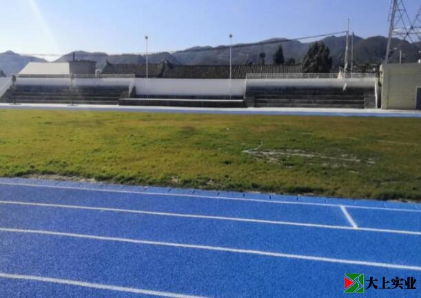 塑膠運(yùn)動(dòng)場(chǎng)建成后照片