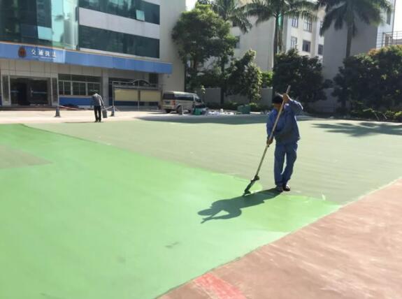 籃球場(chǎng)面層施工方法