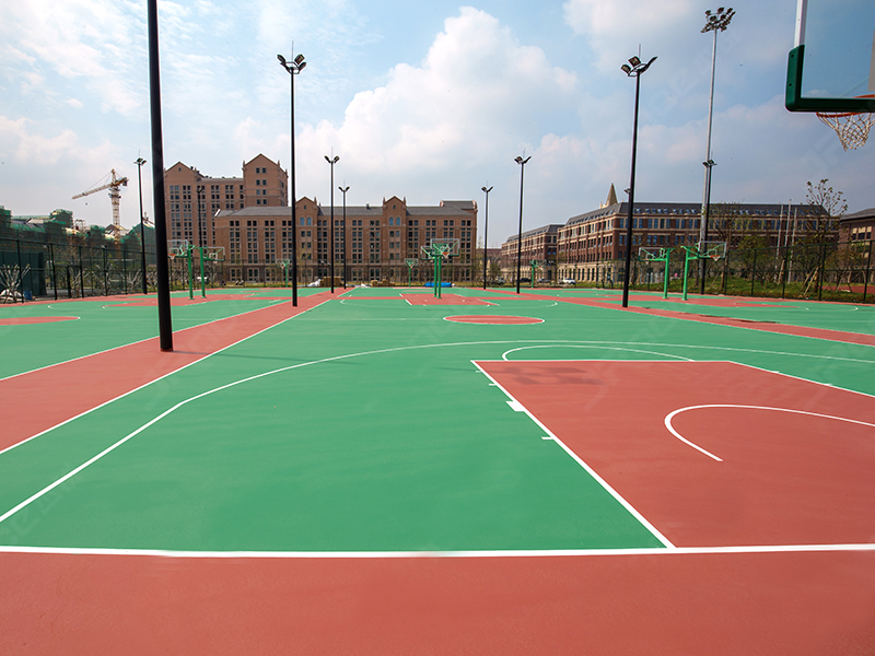 硅pu籃球場施工