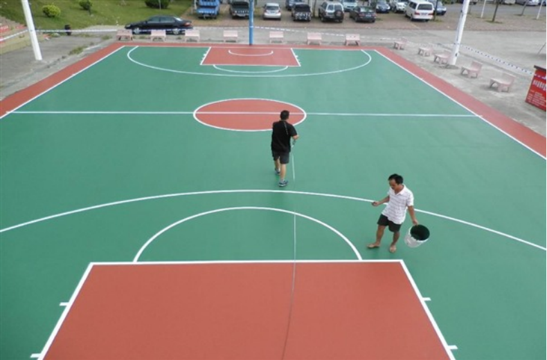 大上實業(yè)硅pu籃球場