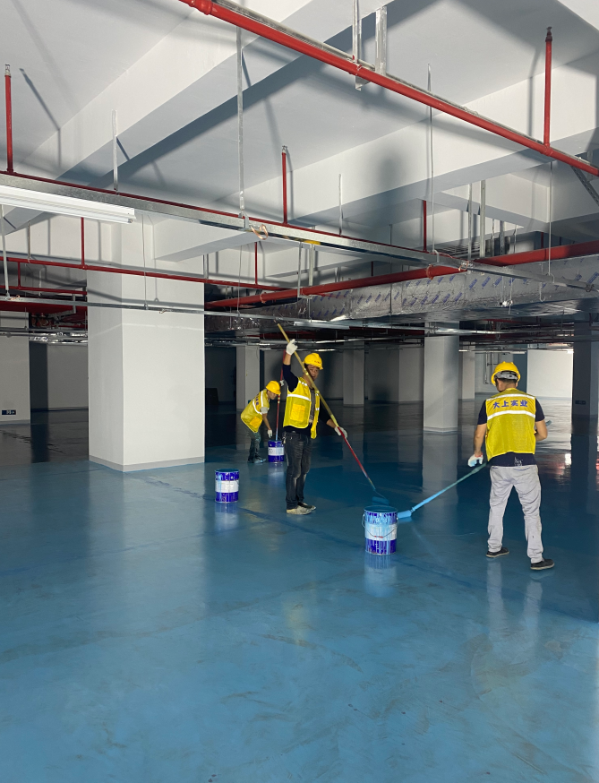 薯田蒲學校地下停車場地坪漆工程專業(yè)分包